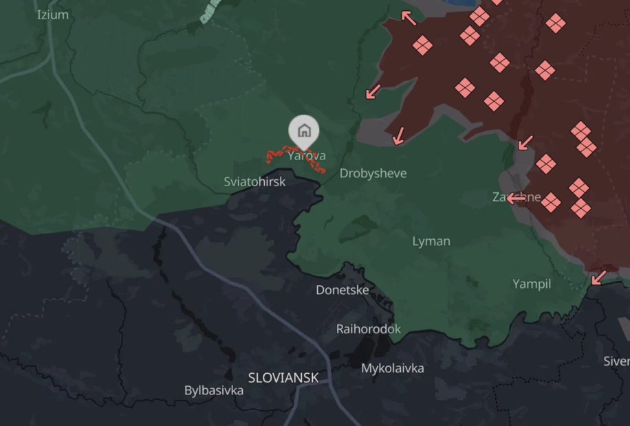 Yarova village / Source: DeepState map 